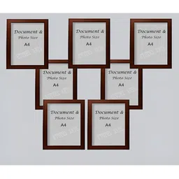 Stuthi Arts Brown 7 Pieces Wooden Wall Photo Frames-picture-34