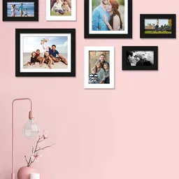 Art Street Set Of 7 Black & White Solid Individual Photo Frames-image-35