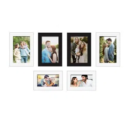 Art Street Set Of 6 Black & White Solid Individual Photo Frames image 4