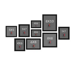 Art Street White 9-Pieces Wall Photo Frames image 2