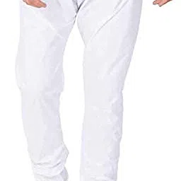 pk mart White Men's 100% Cotton Round Drawstring Pyjama | Medical Patient Care Pajama | Pyjama for Summer Wear image 3