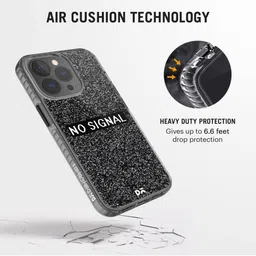 DailyObjects Unisex Black & White No Signal iPhone 13 Pro Max Back Case image 3