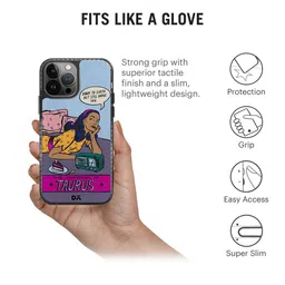 DailyObjects Taurus Stride 2.0 Printed iPhone 14 Pro Max Super Slim Back Case image 4