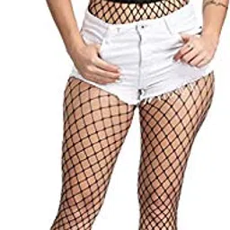 krystle Fishnet Stockings for Women Black Net Pattern-(Freesize) image 4