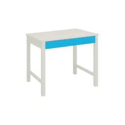 adona Mystica Kids Solid Wood Study Desk with Drawer in Ivory Azure Blue Colour-picture-13