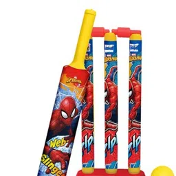 Plastic Cricket Kit Combo Set for Kids with 3 Stumps with1 Bat and 1 Ball Cricket Set for 5 Year Old Kids Boys (Multicolour) (Cricket Set -1) image 1