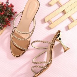 CLOG LONDON Embellished Open Toe Slim Heels-picture-16