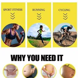 Tummy Shaper Bodyshaper Sweat Belt Hot Shaper Slimming Belt for Men and Women Non-Tearable Weight Loss Tummy Slimming Belt image 3