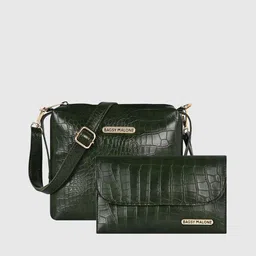 Bagsy Malone Set of 2 Textured PU Structured Sling Bag image 1