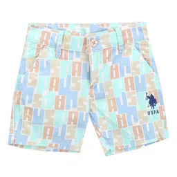 U.S. Polo Assn. Kids Boys Typography Printed Regular Shorts-image-95