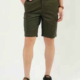 United Colors of Benetton Men Slim Fit Cargo Shorts-picture-35