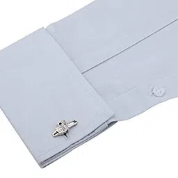 mrcuff Chainsaw Lumberjack Chain Saw Pair Cufflinks in a Presentation Gift Box & Polishing Cloth image 3