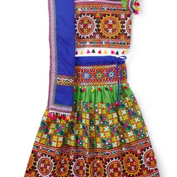 BANJARA INDIA Infants Girls Embroidered Ready to Wear Lehenga & Blouse With Dupatta-picture-46