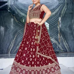 Chandbaali Embroidered Sequined Ready to Wear Lehenga & Blouse With Dupatta image 2