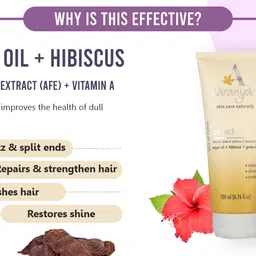 aaranyaa Hair Pack With Argan Oil (200Ml) Hair Mask For Dry & Frizzy Hair | Deep Conditioning And Hair Fall Control | For Men & Women | 200Ml - Sulphate Free, (1 count) image 2