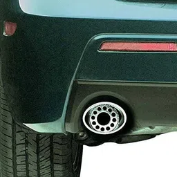 GOLSM Car Single Oval Pipe Car Stylish Exhaust Silencer Tipe Chrome for Chevrolet Beat Type 2 (2014-2015) image 3