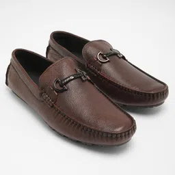 THE BEAR HOUSE Men Embellished Detail Leather Loafers-image-43