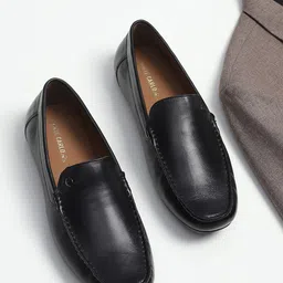 Monte Carlo Men Round Toe Leather Loafers image 1
