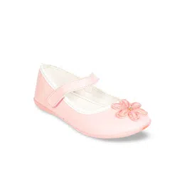 Ajanta Girls Pink Embellished Flats-image-6