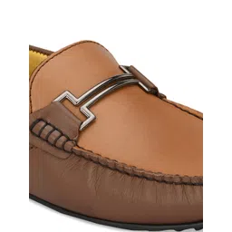 Hitz Men Brown Leather Loafers image 4