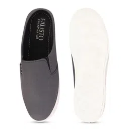 FAUSTO Men Round Toe Lightweight Canvas Mule Sneakers image 5