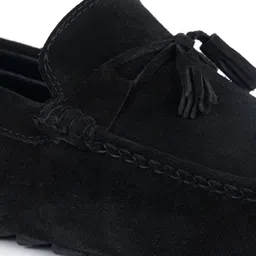 LOUIS STITCH Men Classic Handmade Suede Tassel Driving Loafers image 3