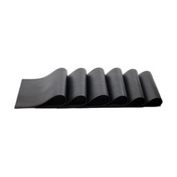 OBSESSIONS Charcoal 6 Pieces Heat Resistant Rectangle Table Placemats-image-73