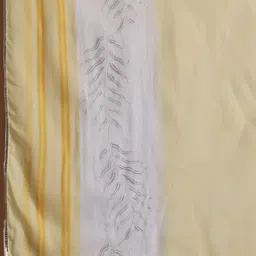 Libas Floral Printed Pleated Mirror Work Pure Cotton Kurta with Palazzos & Dupatta image 4