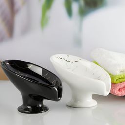 Kookee Black & White Abstract Ceramic Soap Dish-picture-20