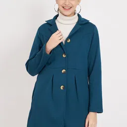 BRINNS Notched Collar Hip Length Fleece Overcoat image 1