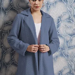 Athena Textured Woollen Front Open Overcoat-picture-26