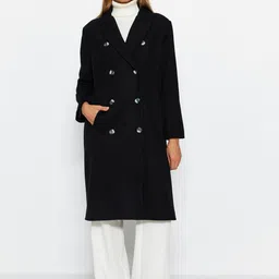 Trendyol Notched Lapel Longline Trench Coat-picture-17
