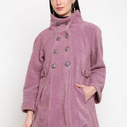 Be Indi Women Double-Breasted Acrylic Winter Overcoat-picture-16