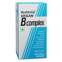 HealthAid Vegan B Complex,  60 tablet(s)  Unflavoured -picture-22