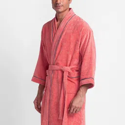 BIANCA Coral Micro-Terry Antimicrobial Bath Robe image 3