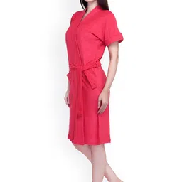 Sand Dune Women Plus Size Pure Cotton Bath Robe with Belt image 5