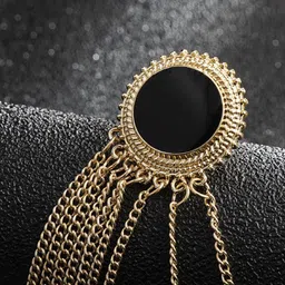 SYGA Men Stone-Studded Brooch image 3