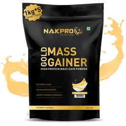 Nakpro Gold Mass Gainer,  2.2 lb  Banana (Pack of 5) -picture-17