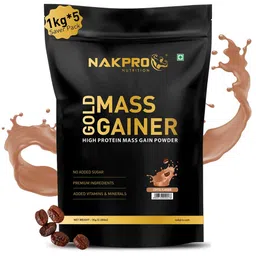 Nakpro Gold Mass Gainer,  2.2 lb  Coffee (Pack of 5) -picture-14