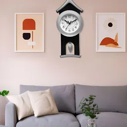 Attractionz Silver-Toned Wall Clock-picture-41