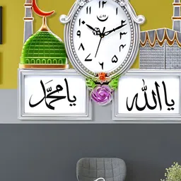 Attractionz Silver-Toned Wall Clock image 4