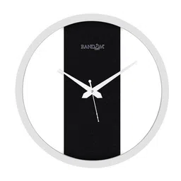 RANDOM White & Black Contemporary Wall Clock image 2