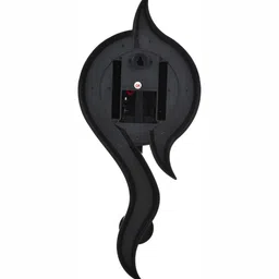 Attractionz Gold Toned & White Round Shaped Contemporary Pendulum Analogue Wall Clock image 5