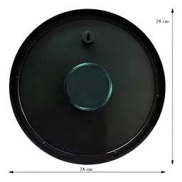 IIK COLLECTION Black and White Printed Round Contemporary Analogue Wall Clock image 3