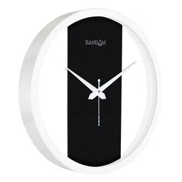RANDOM White & Black Contemporary Wall Clock image 3