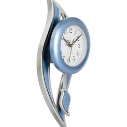 Attractionz Blue Round Pendulum Analogue Wall Clock image 2