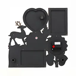 Attractionz Horsehead Red Round Contemporary Wall Clock image 2