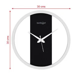 RANDOM White & Black Contemporary Wall Clock image 4
