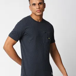 WAIMEA Men Navy Blue Printed Slim Fit T-shirt-picture-32