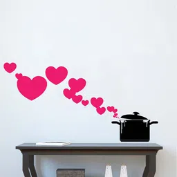 rawpockets Black & Pink Cooking with Love Wall Stickers-picture-35